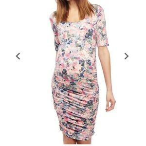 Floral Bodycon Maternity Dress